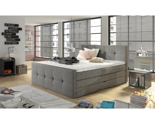 WERSAL MEDINO moderná boxspring posteľ s úložným priestorom 