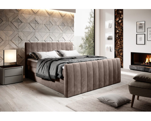 WERSAL CARINA moderná boxspring posteľ s úložným priestorom