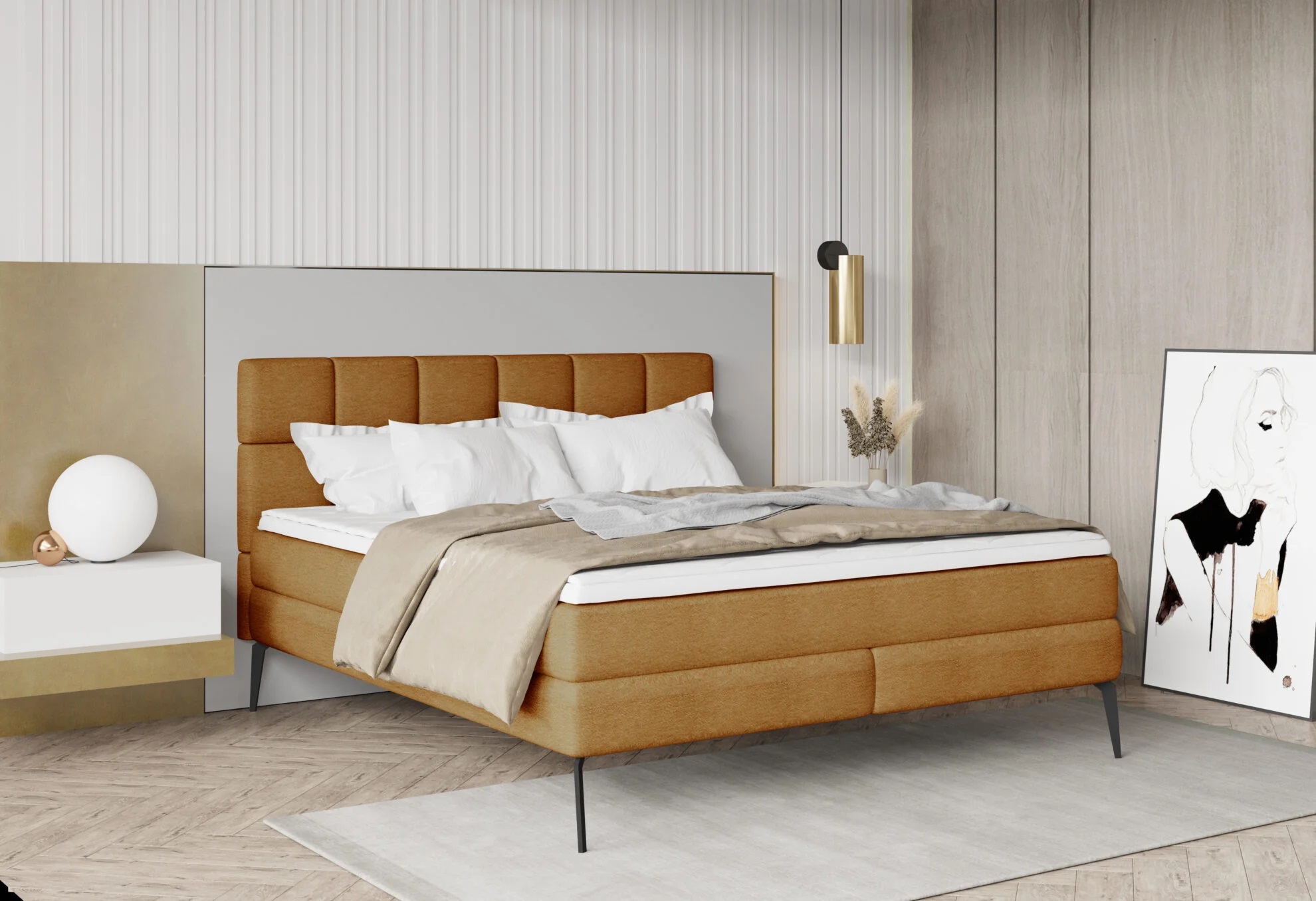 Fotografia produktu: WERSAL ADEL moderná boxspring posteľ