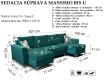 MASSIMO BIS sedacia súprava 